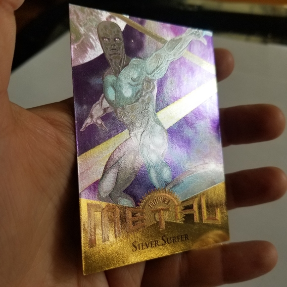 Vintage Marvel Metal trading card from 1995 Silver Surfer card #18 - Picture 6 of 7